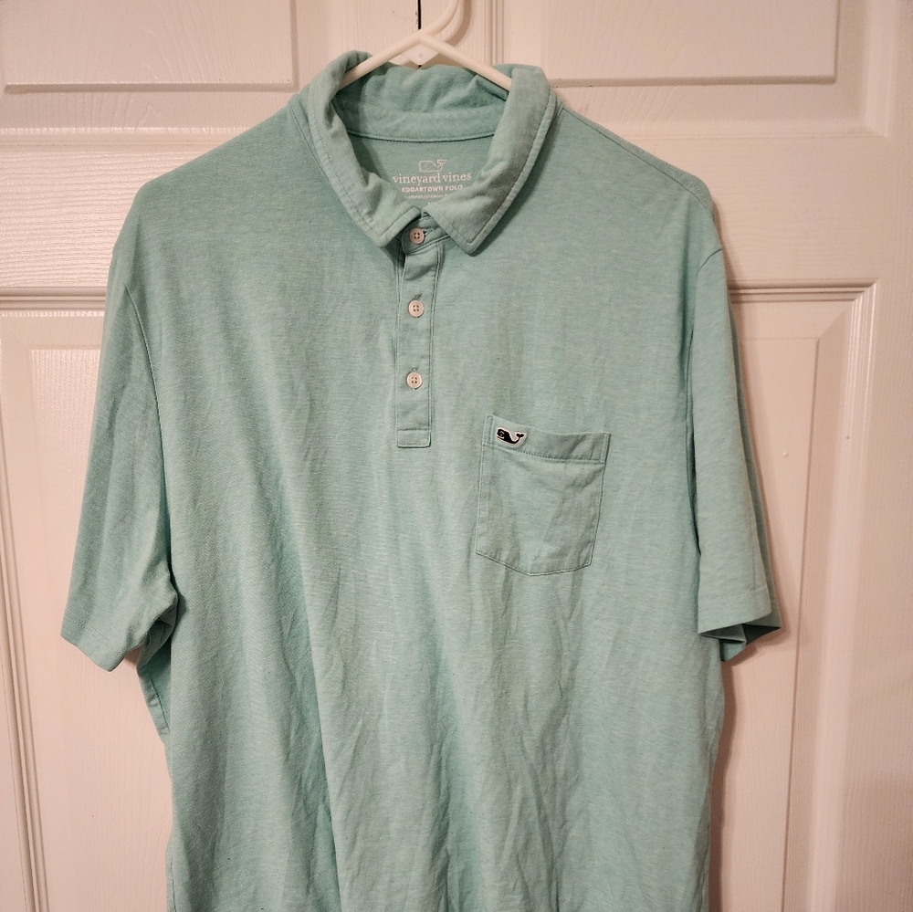 Men's Vineyard Vines Polo Xl Light Blue